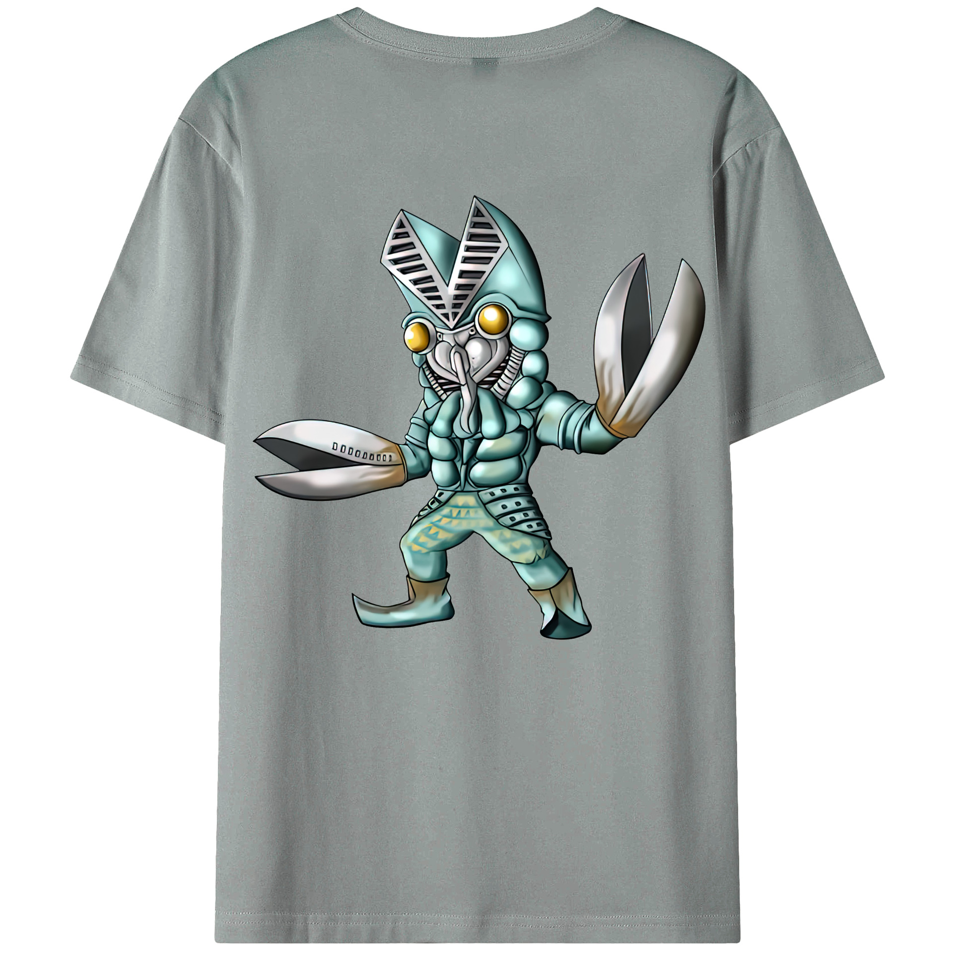 （画像用） ウルトラマン Ultraman 綿100％ メンズ半袖Tシャツ（バックプリント） 通気性